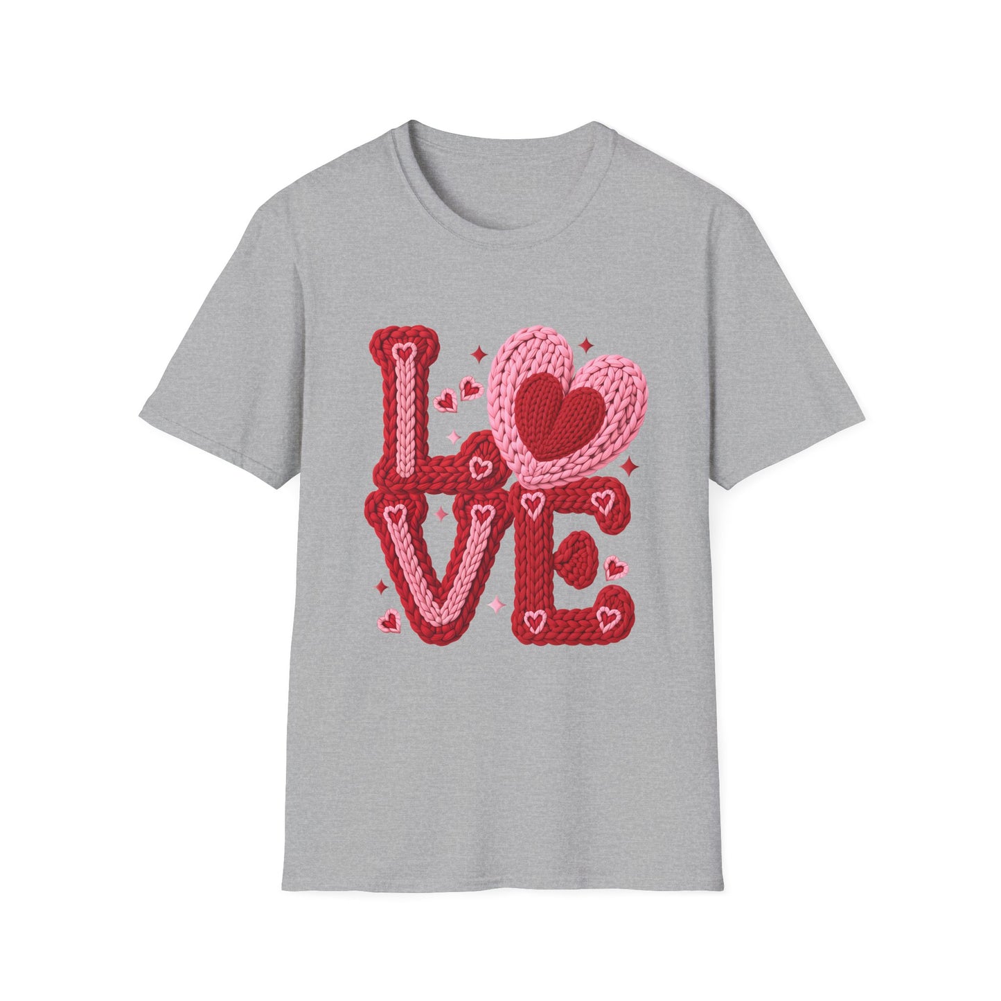 Valentine Crochet 'LOVE' Graphic T-Shirt