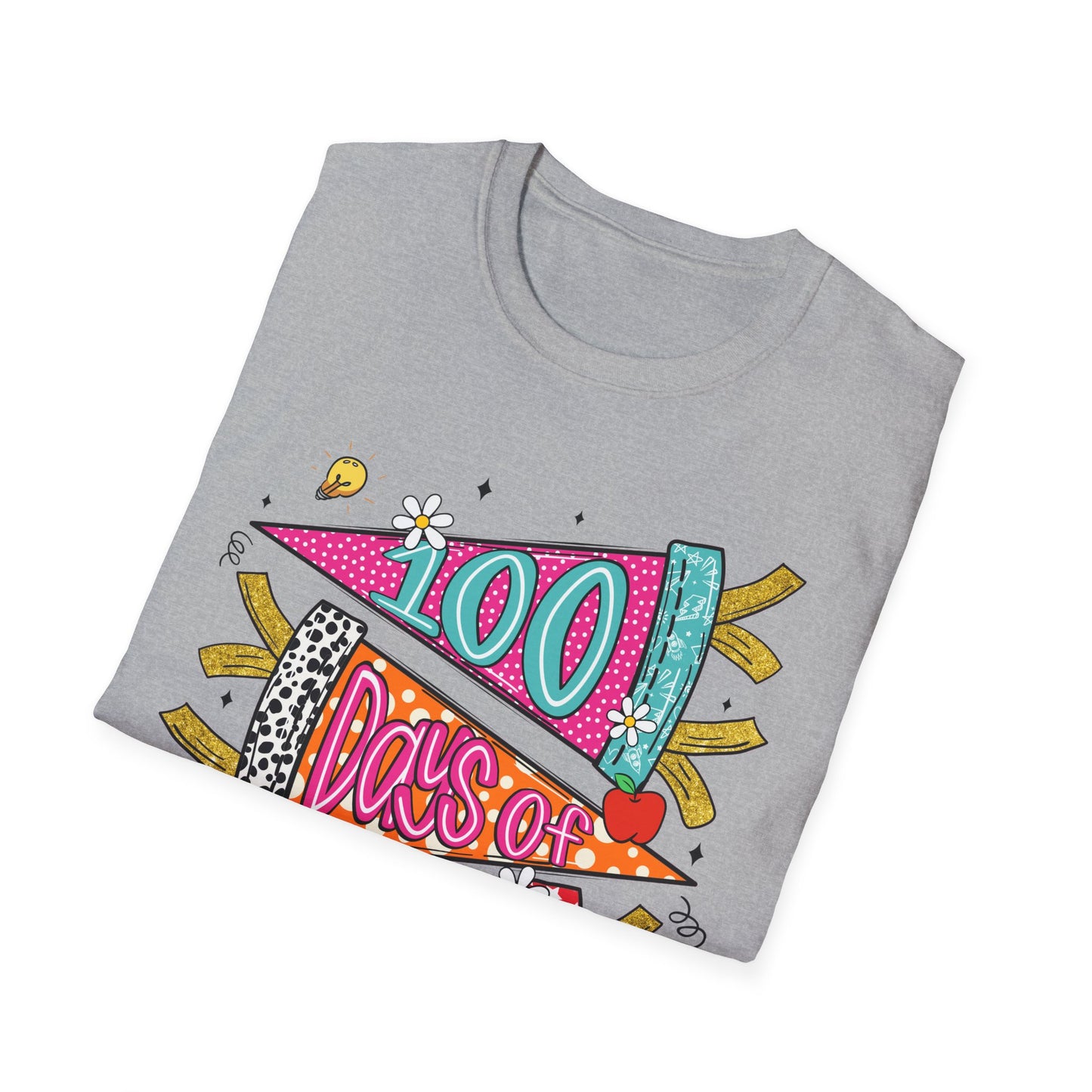 100 Days of School T-Shirt — Colorful Celebration Tee for Students & Teachers