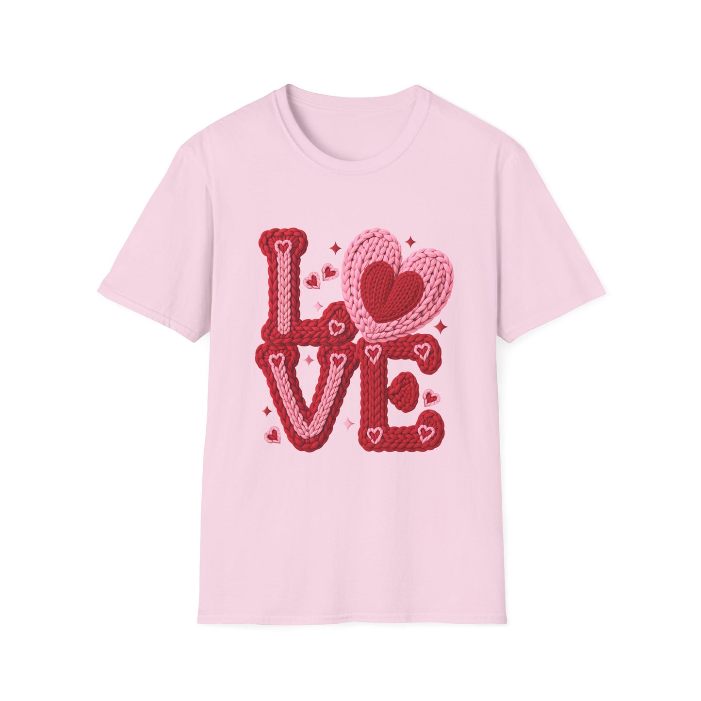 Valentine Crochet 'LOVE' Graphic T-Shirt