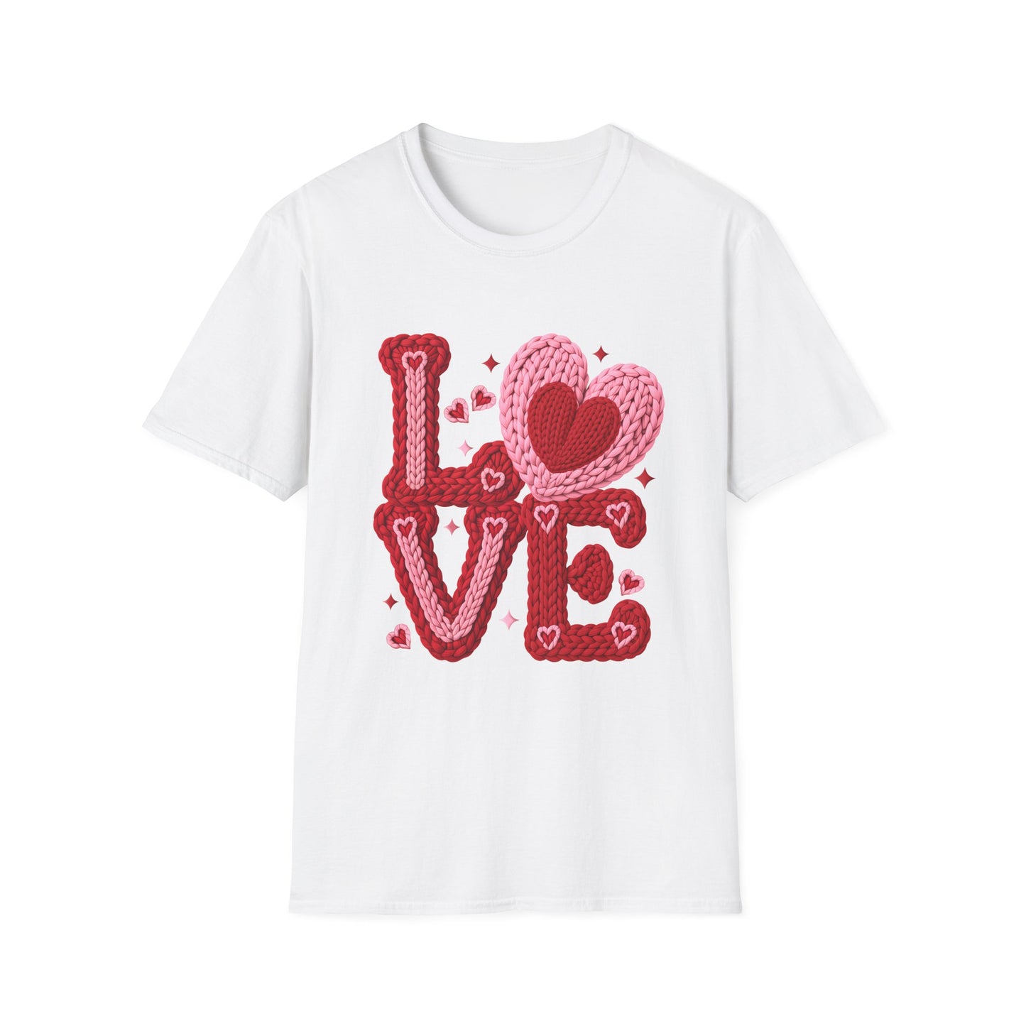Valentine Crochet 'LOVE' Graphic T-Shirt