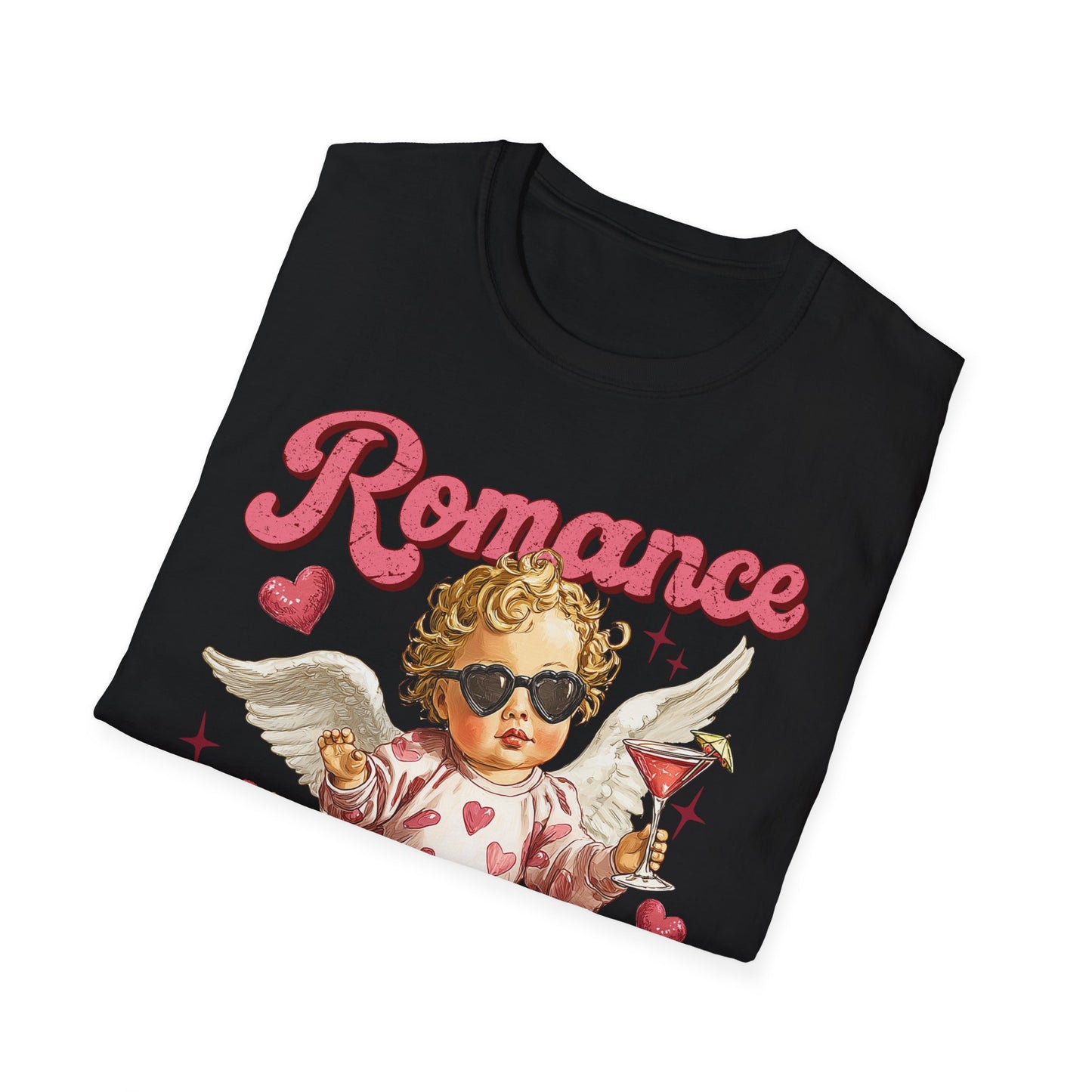 Romance Is a Scam Cupid Graphic T-Shirt