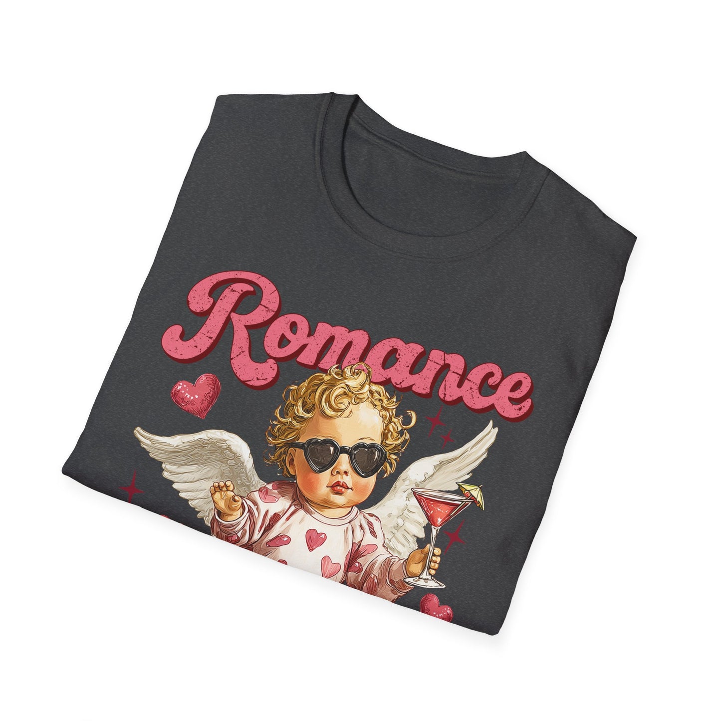 Romance Is a Scam Cupid Graphic T-Shirt