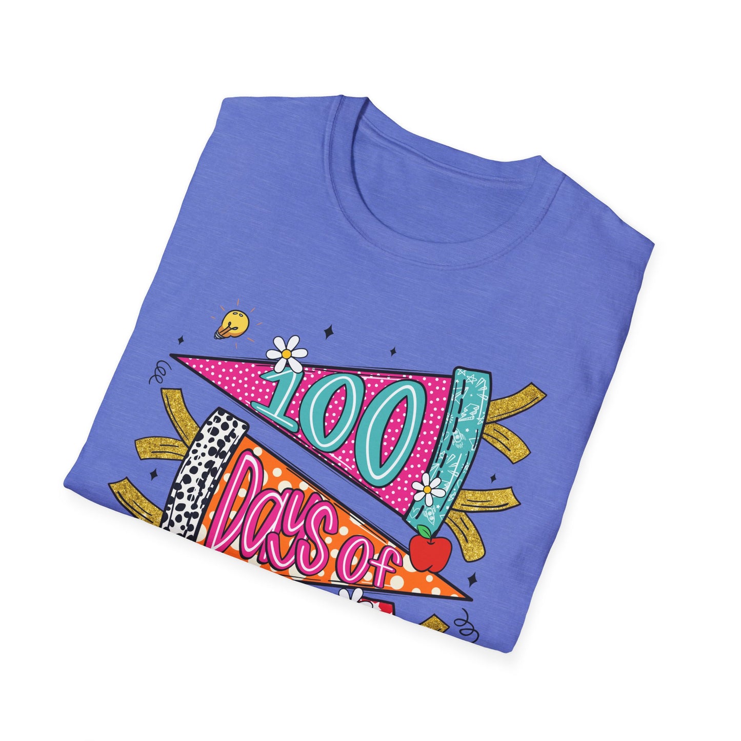100 Days of School T-Shirt — Colorful Celebration Tee for Students & Teachers