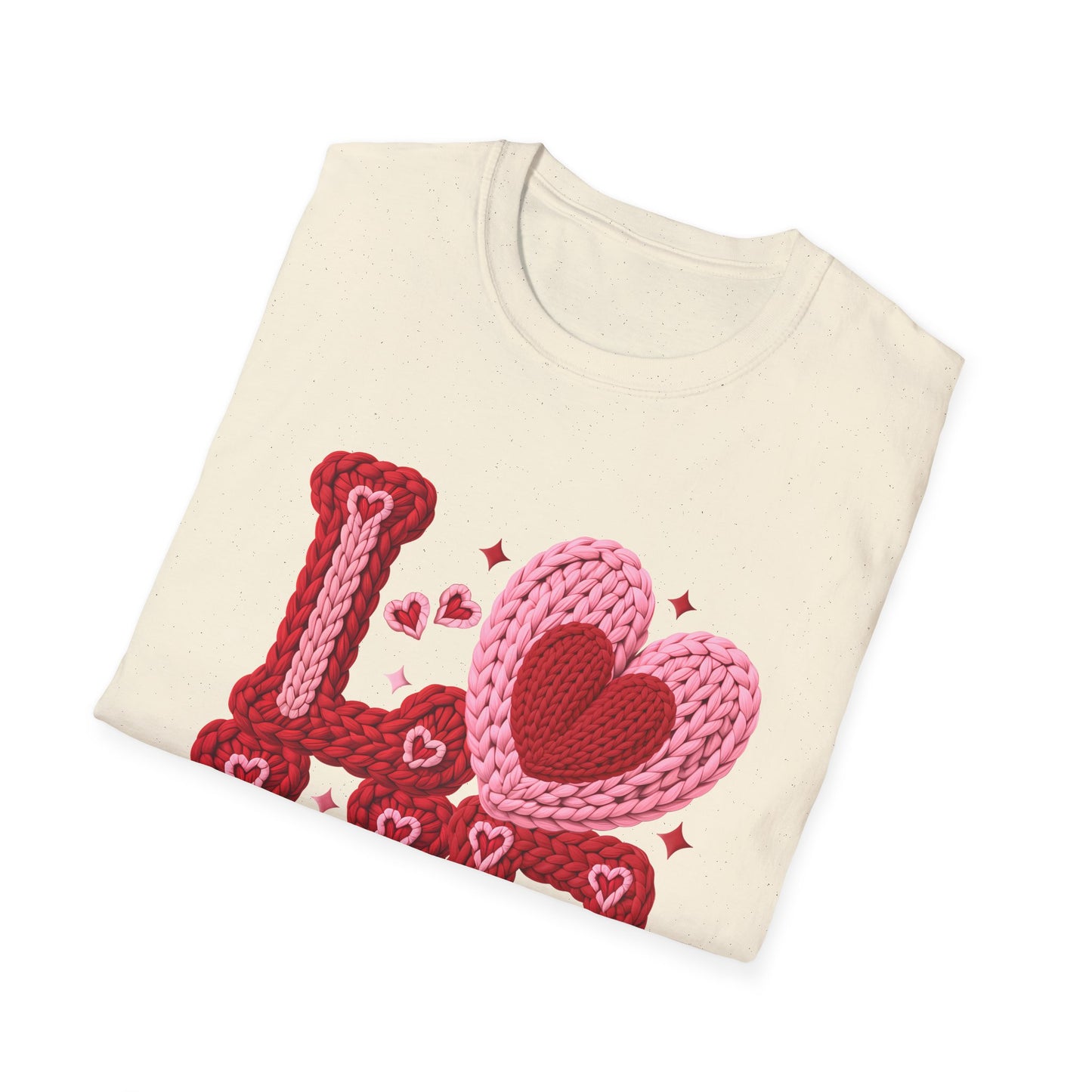 Valentine Crochet 'LOVE' Graphic T-Shirt