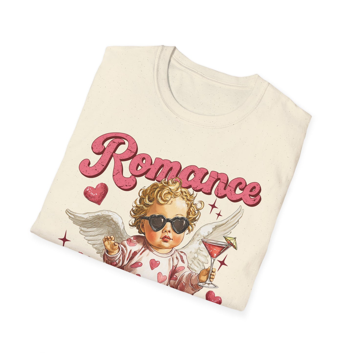 Romance Is a Scam Cupid Graphic T-Shirt