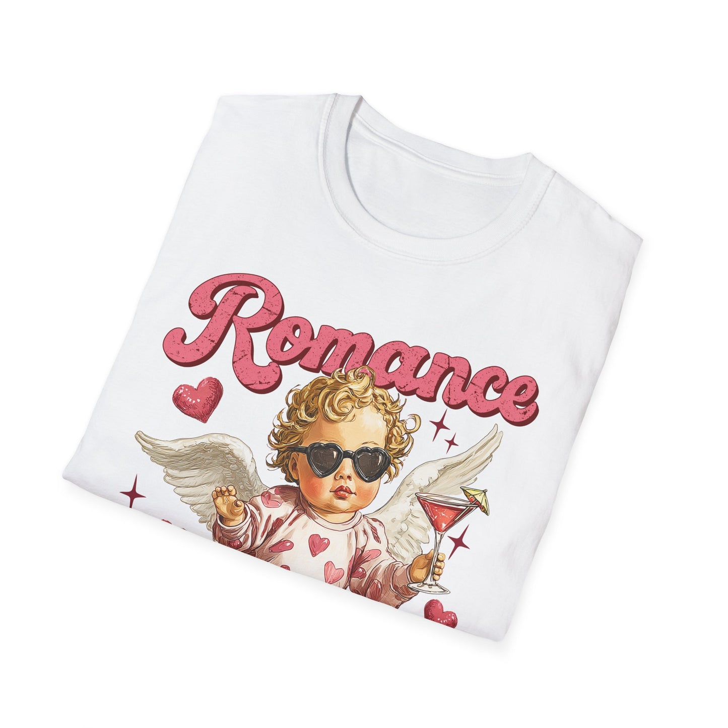 Romance Is a Scam Cupid Graphic T-Shirt