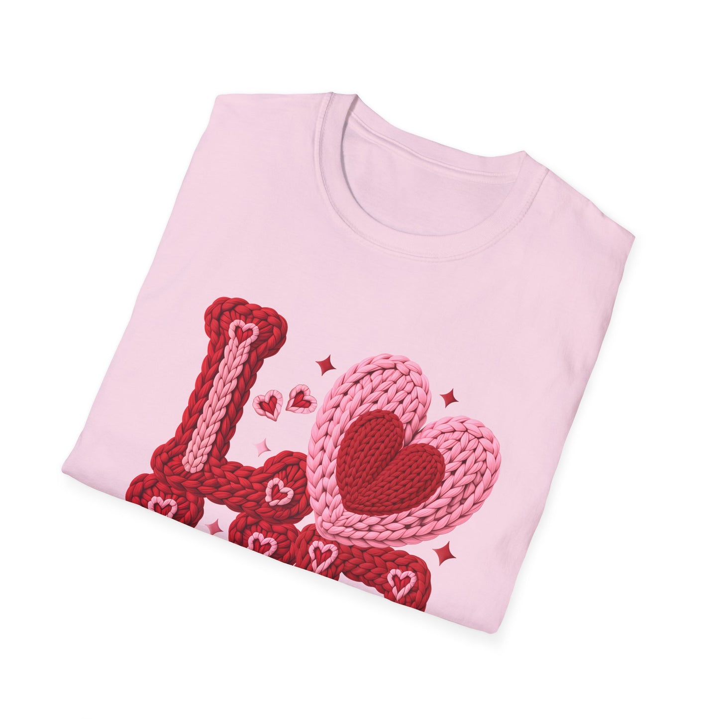 Valentine Crochet 'LOVE' Graphic T-Shirt