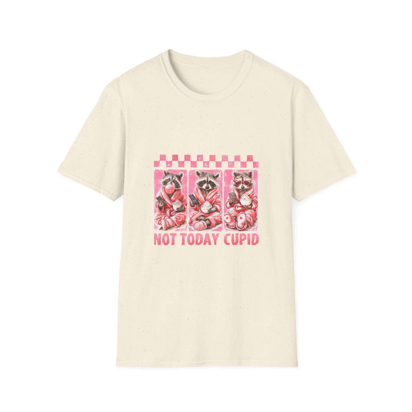 Not Today Cupid T-Shirt — Anti-Valentine Pink Graphic Tee