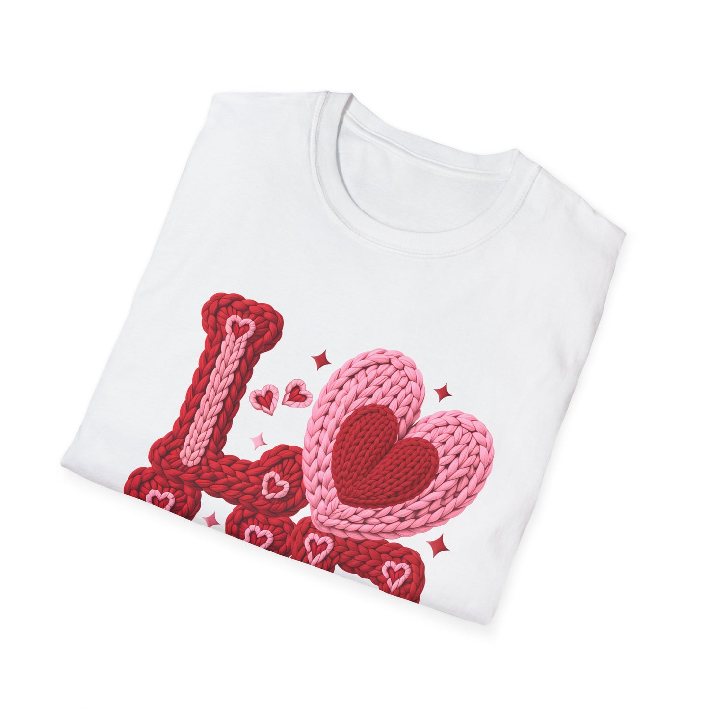 Valentine Crochet 'LOVE' Graphic T-Shirt