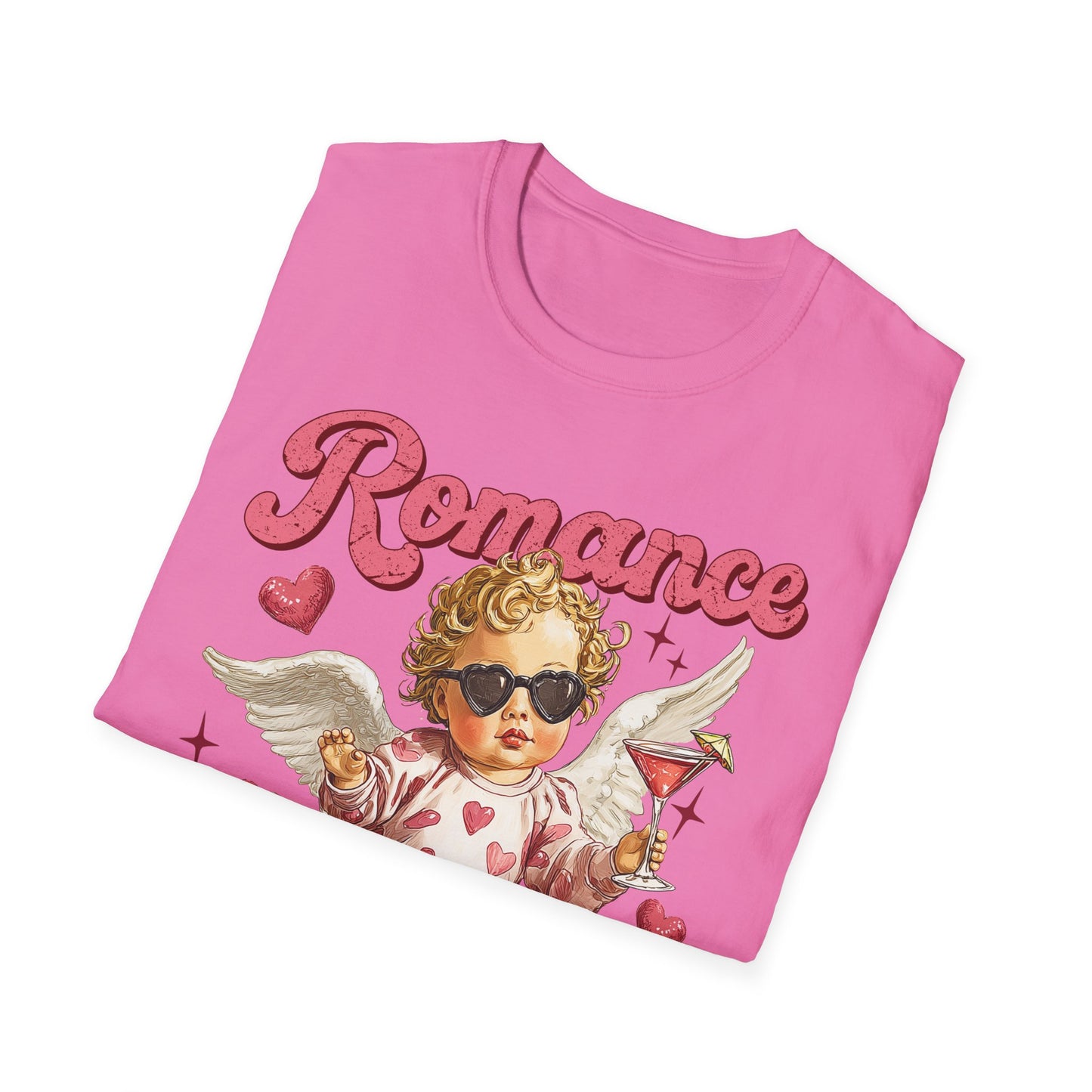 Romance Is a Scam Cupid Graphic T-Shirt