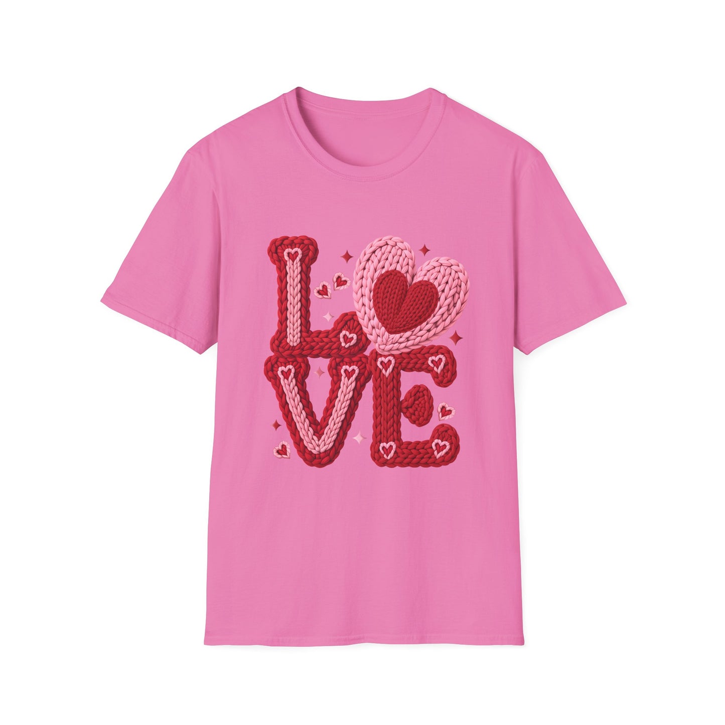 Valentine Crochet 'LOVE' Graphic T-Shirt