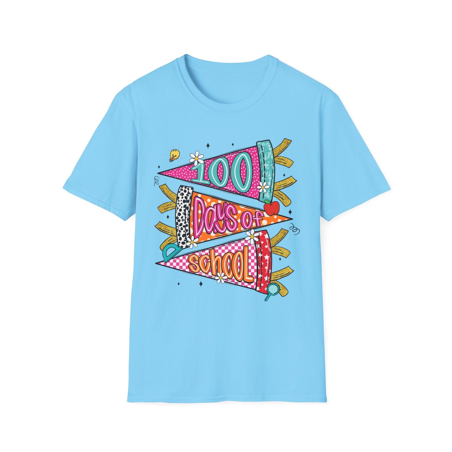 100 Days of School T-Shirt — Colorful Celebration Tee for Students & Teachers