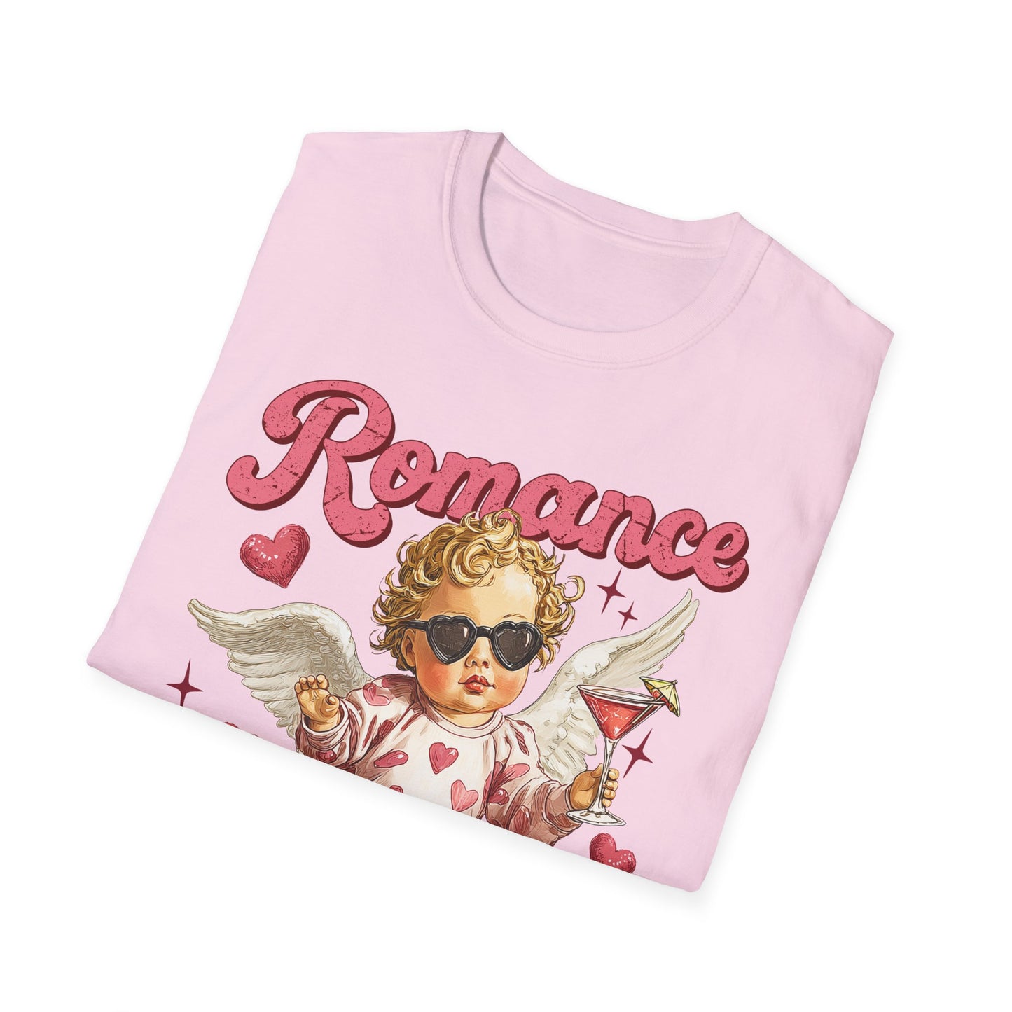Romance Is a Scam Cupid Graphic T-Shirt