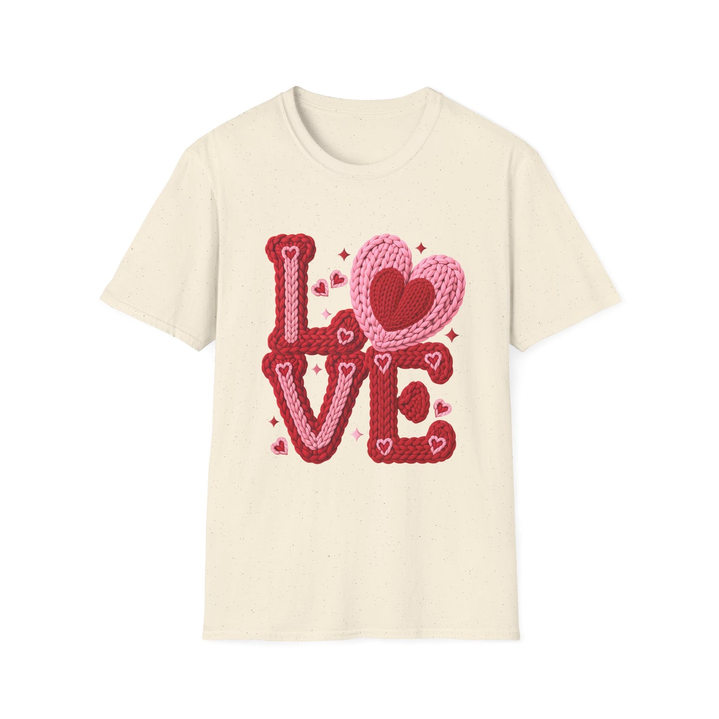 Valentine Crochet 'LOVE' Graphic T-Shirt